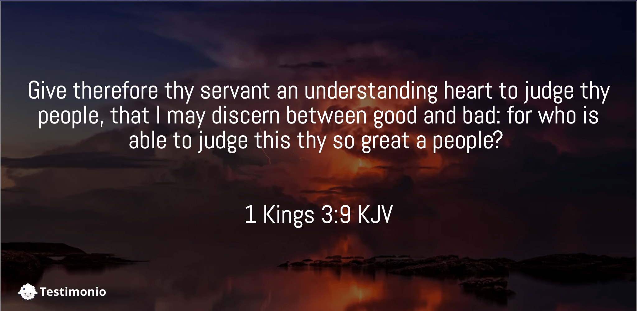 1 Kings 3:9