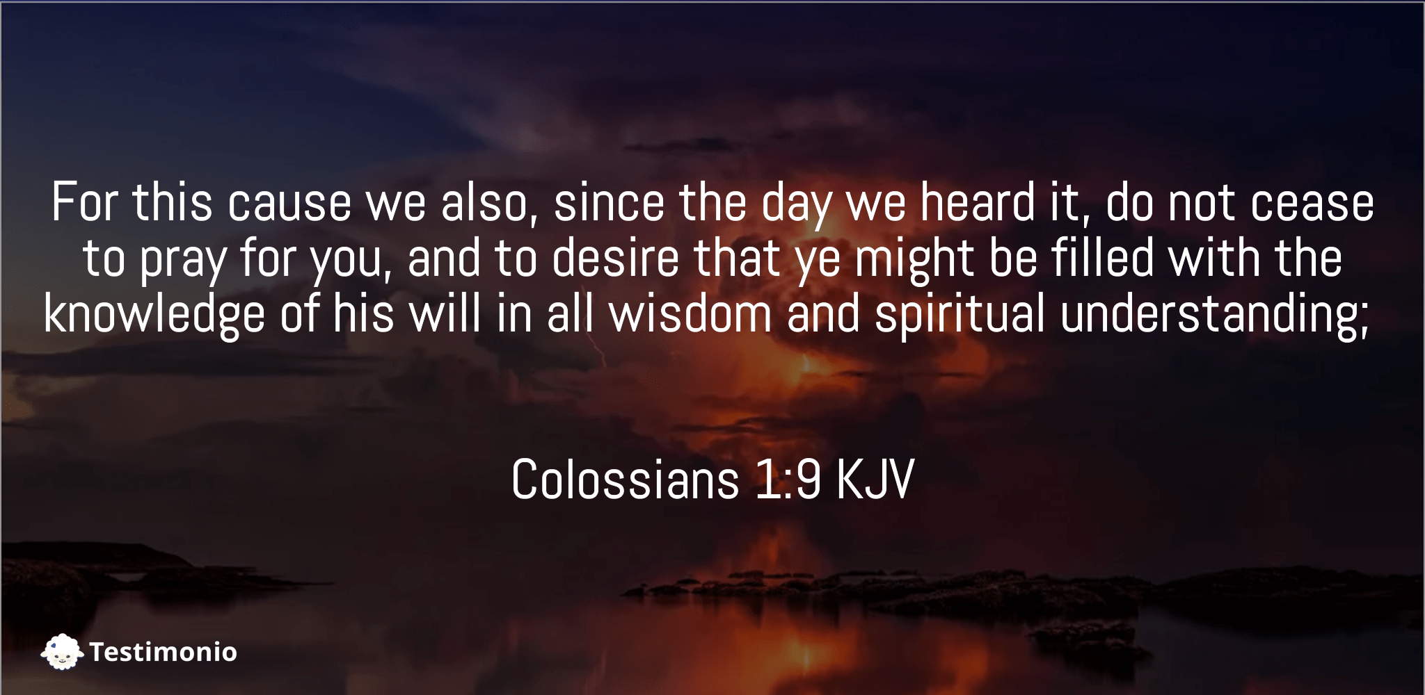 Colossians 1:9