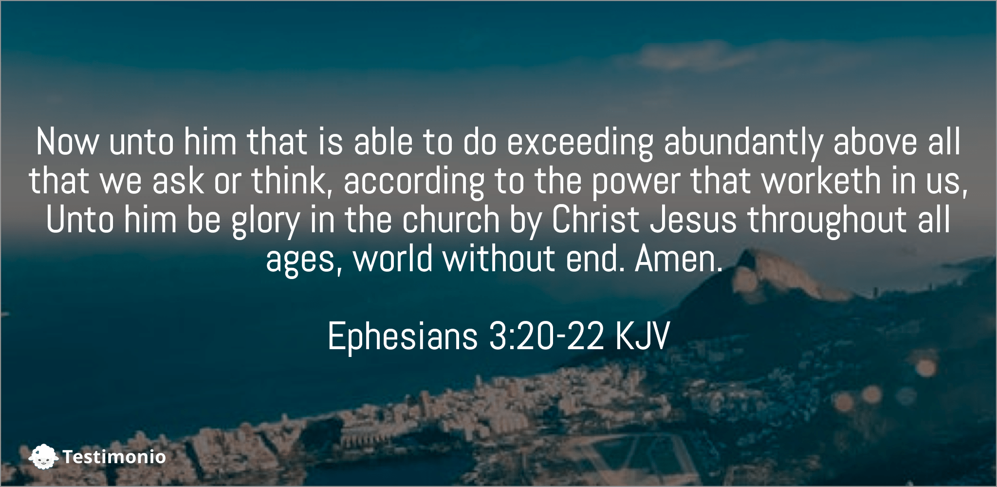 Ephesians 3:20-22