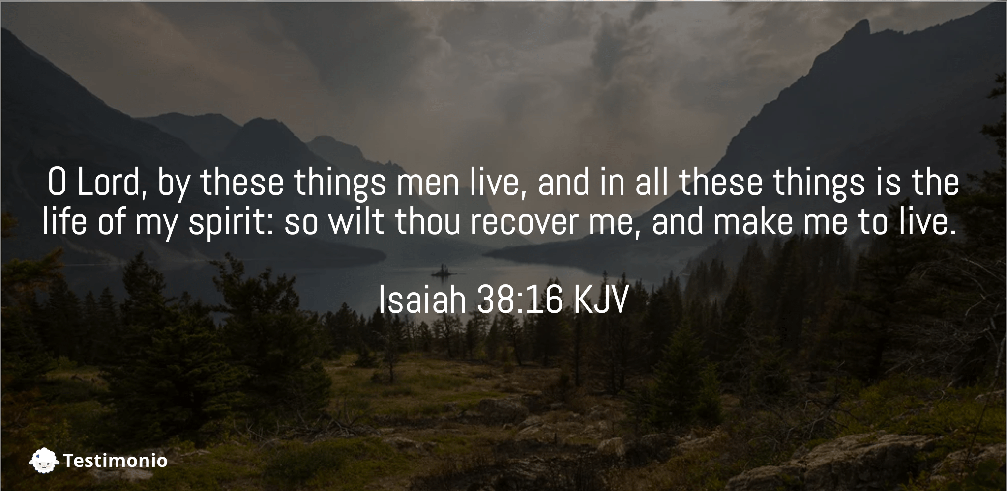 Isaiah 38:16