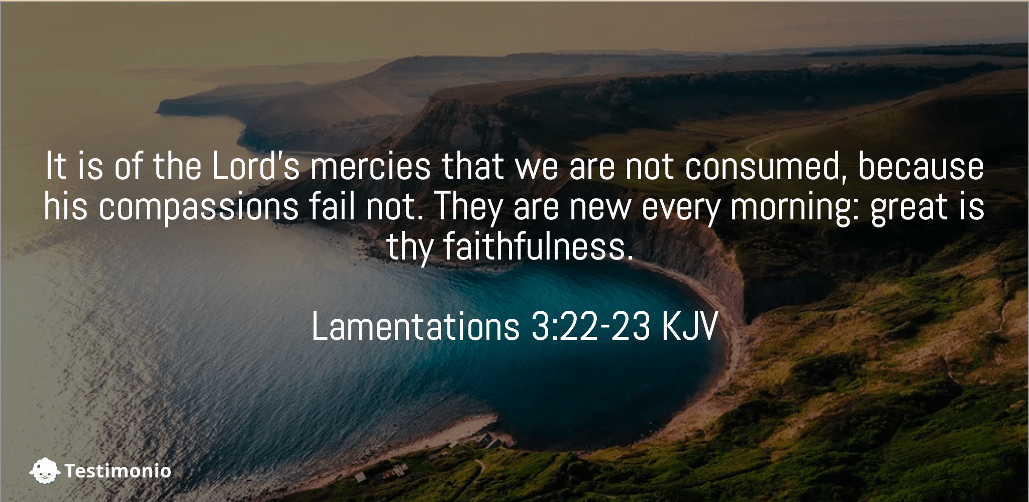 Lamentations 3:22-23