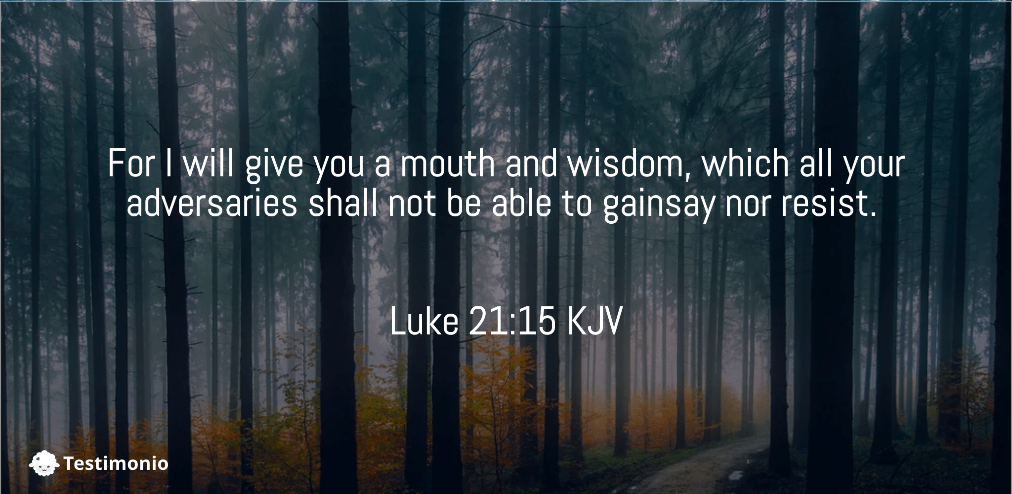 Luke 21:15