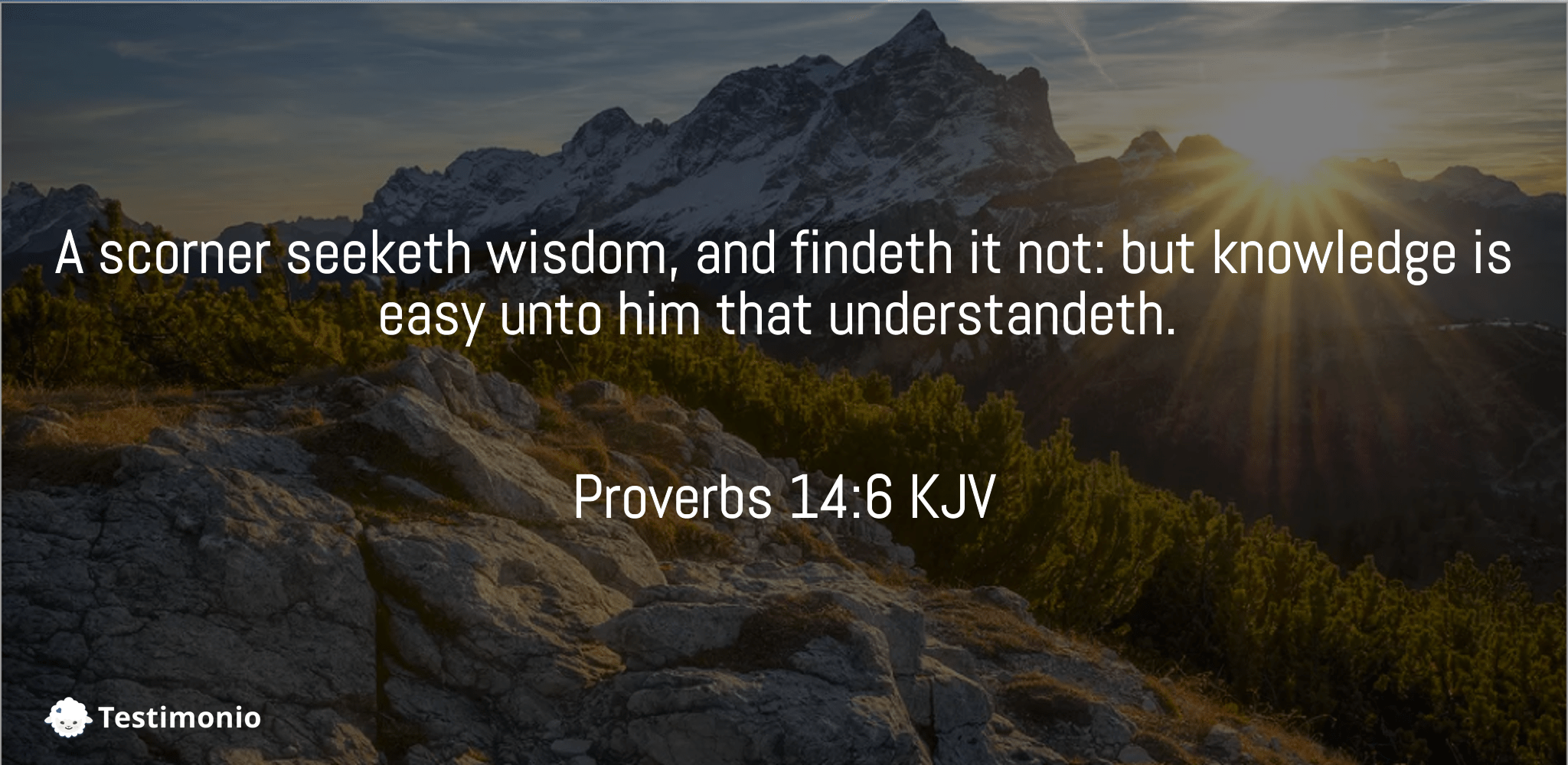 Proverbs 14:6