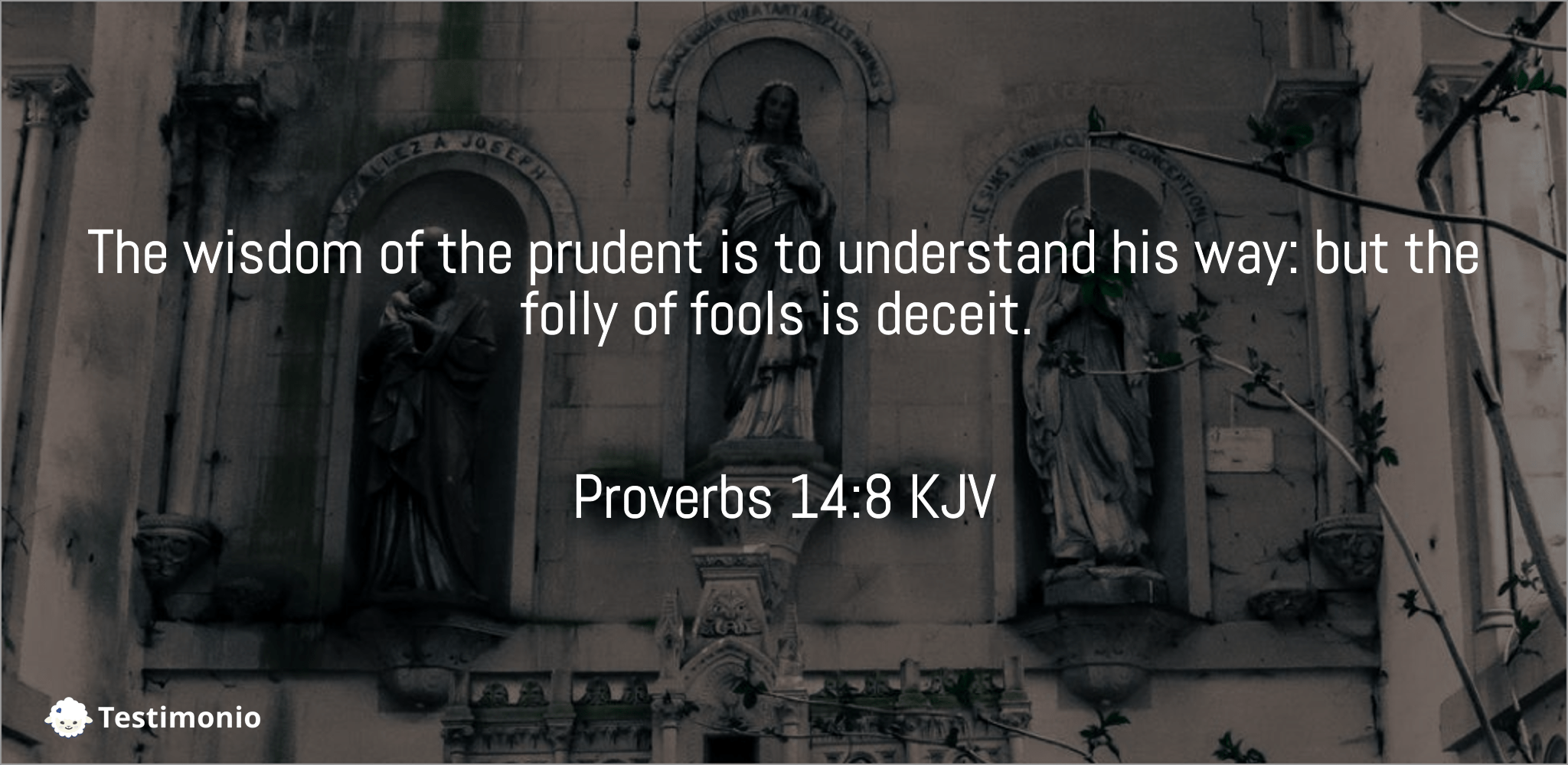 Proverbs 14:8