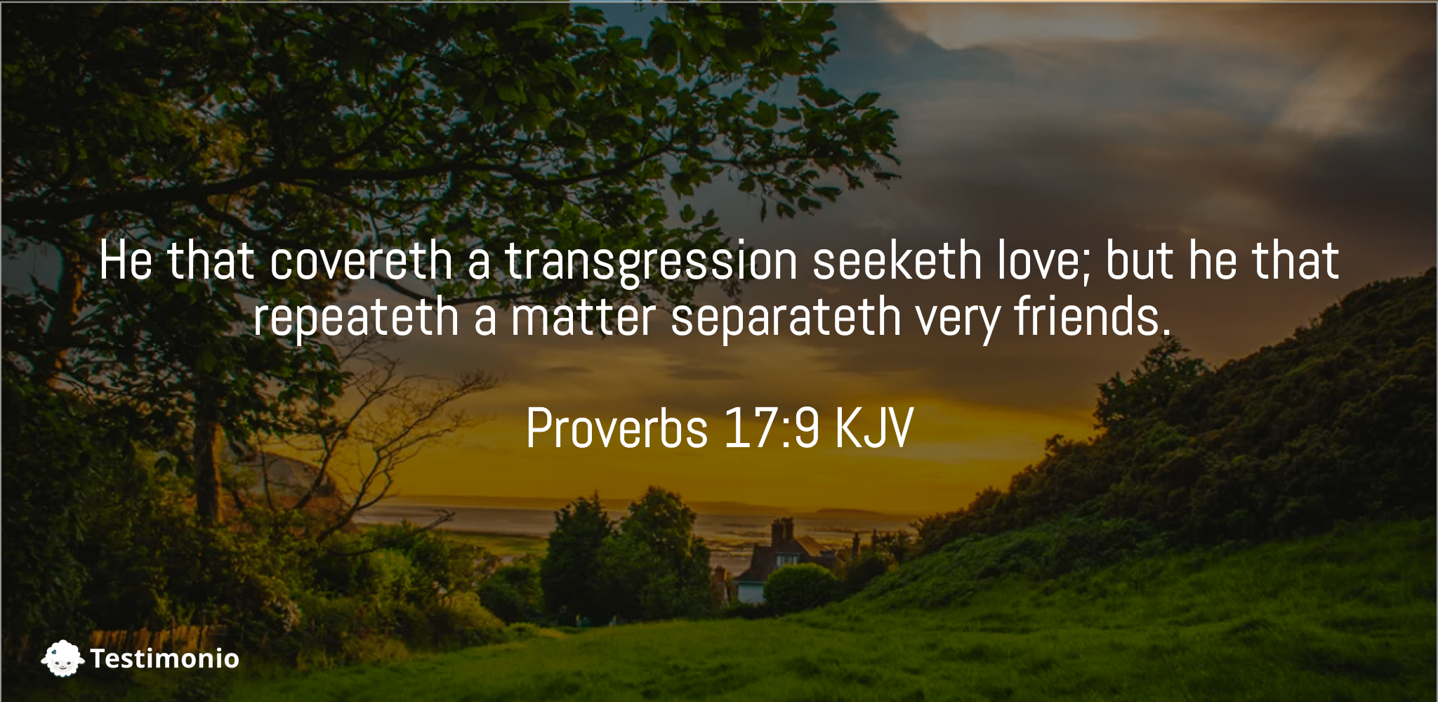 Proverbs 17:9