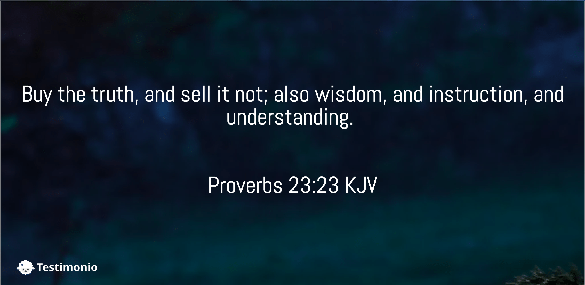Proverbs 23:23