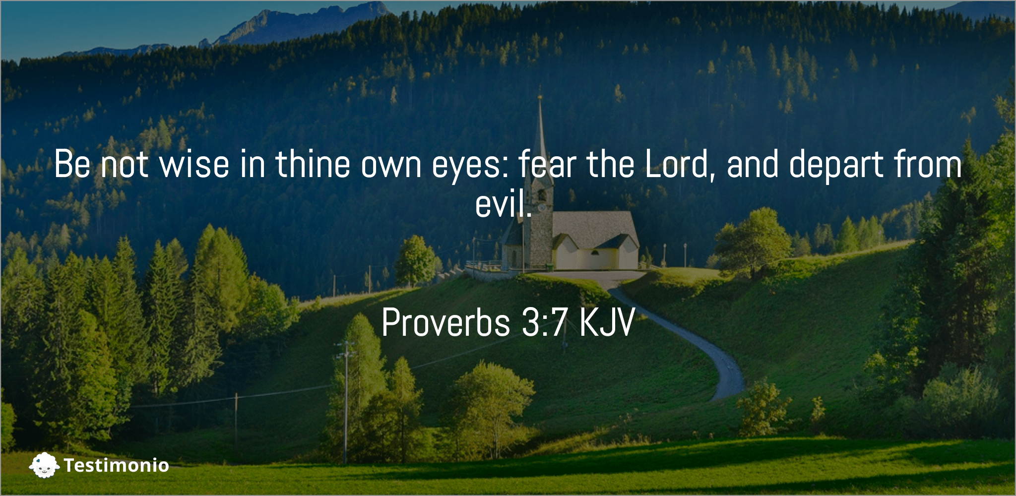 Proverbs 3:7