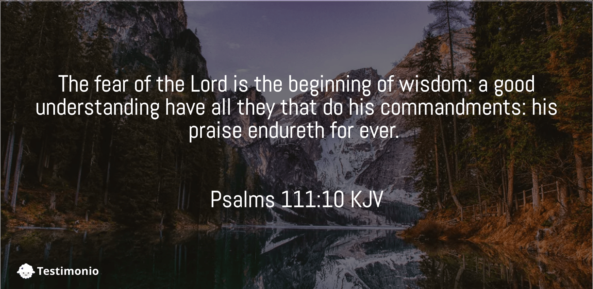 Psalms 111:10
